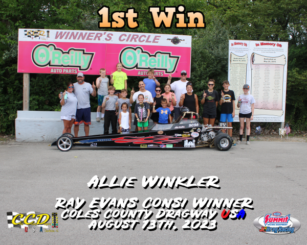 Allie Winkler 1st Consi Win August 13, 2023
