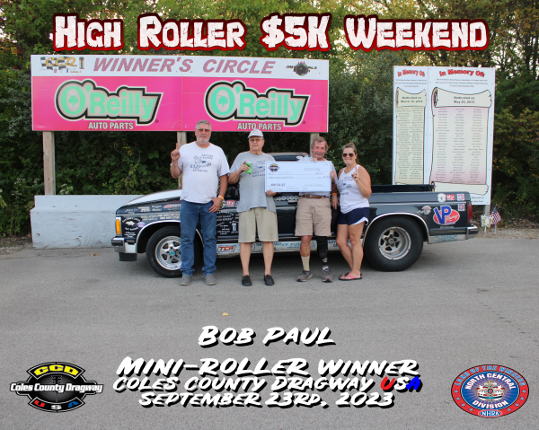 Bob Paul Mini-Roller Win September 23, 2023