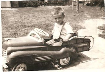 Jim as a kid in his pedal pusher