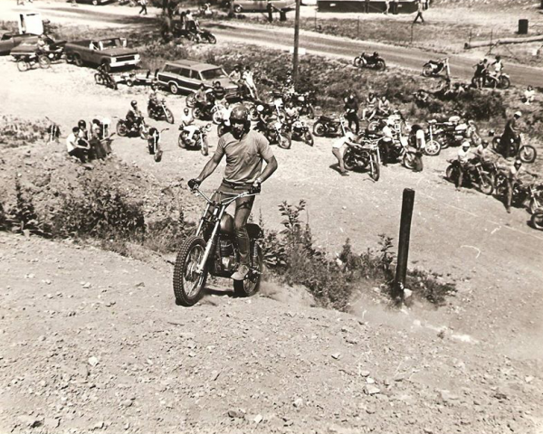 Jim Falbe in 1972 doing some Hill Climbing