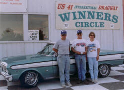Larry Lyons Winners Circle picture from US 41 Dragway