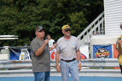 Larry being introduced to the crowd before the 1st Motion Raceway Reunion by Kevin Hunt 
