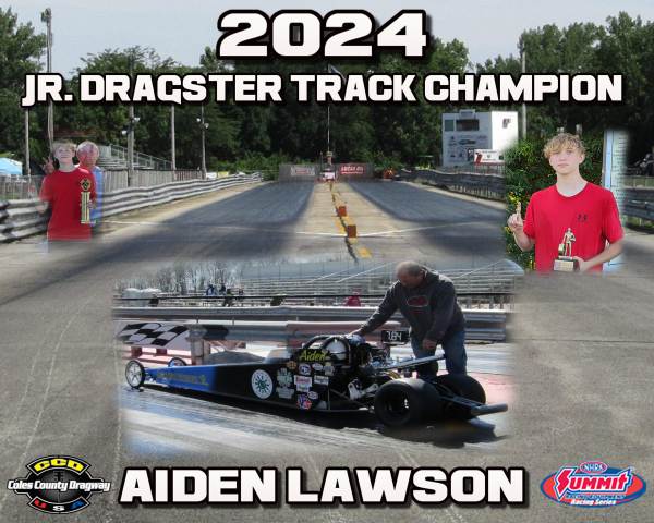 2024 Jr. Dragster Track Champion - Aiden Lawson