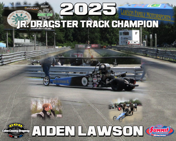 2025 Jr. Dragster Track Champion - Aiden Lawson