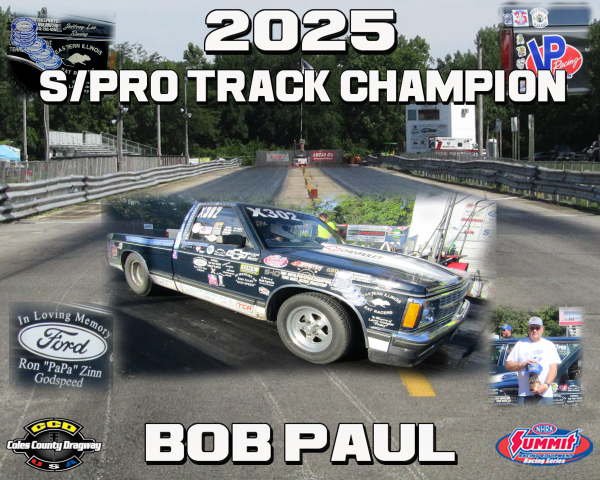 2025 S/Pro Track Champion - Bob Paul