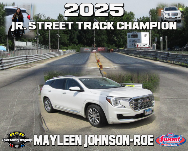 2025 Jr. Street Track Champion - Mayleen Johnson-Roe