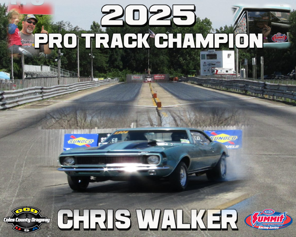 2025 Pro Track Champion - Chris Walker